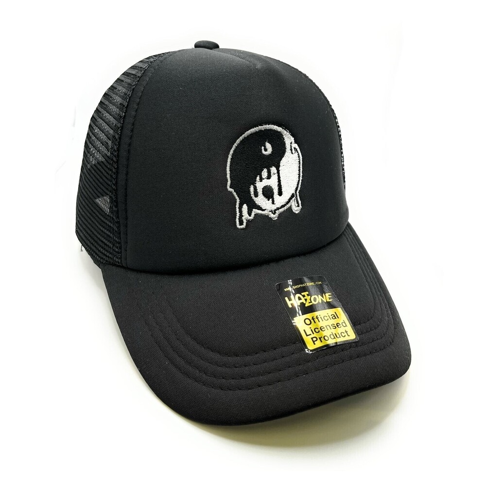 Ying Yang Melting Mesh Trucker Snapback (Black)